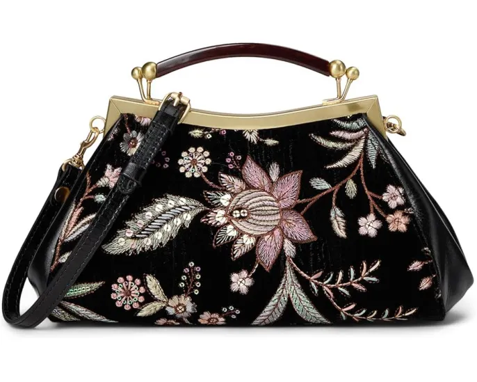 Сумка кроссбоди Patricia Nash Kelmscott Frame с бархатным жаккардом