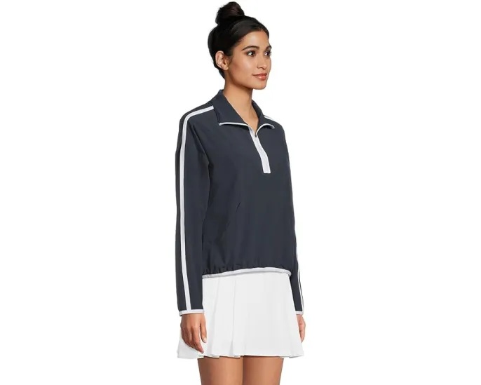 Полузипованный свитер Beyond Yoga Contrast Half Zip Pullover