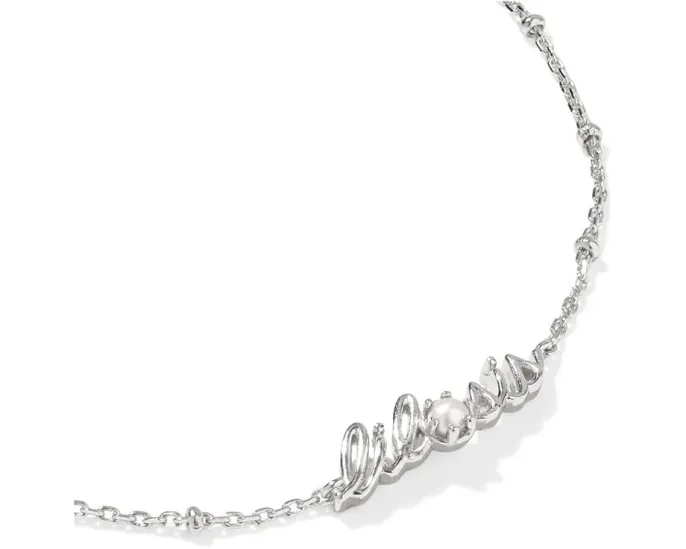 Браслет Kendra Scott Lil Sis Delicate Chain с жемчужным акцентом
