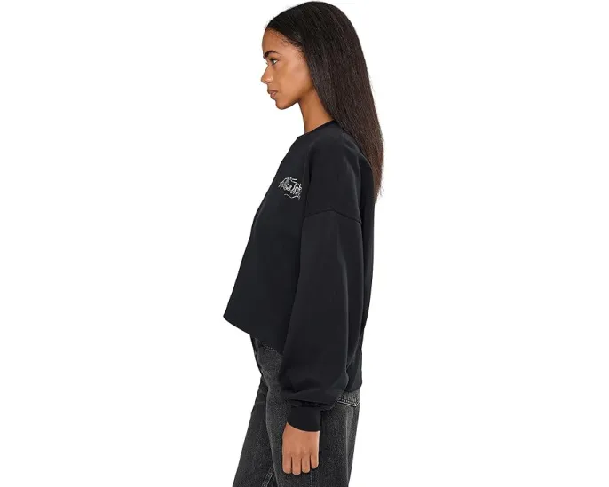 Свитшот AllSaints Reel Lila с принтом и винтажным стилем