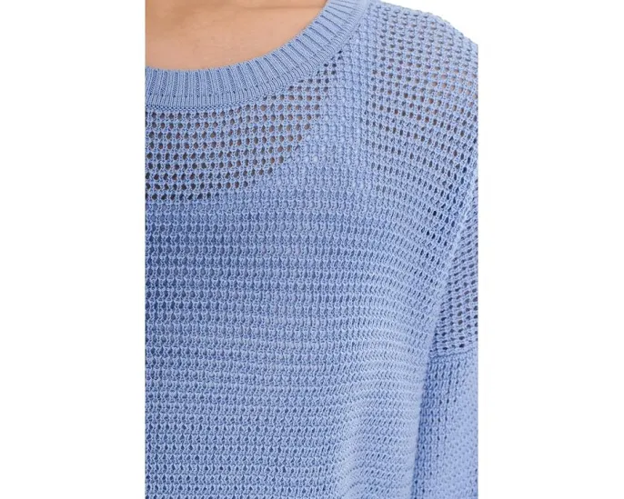 Свитер Eileen Fisher Petite с круглым вырезом из перуанской хлопковой смеси