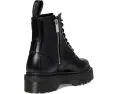 Ботинки Dr. Martens 1460 Quad Harness с 8 люверсами из глянцевой кожи и контрастной фурнитурой