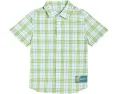 Burberry Kids рубашка Owen с клетчатым принтом и накладным карманом