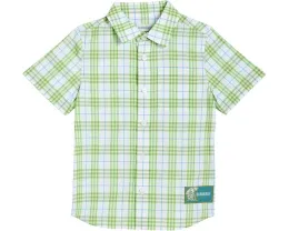 Burberry Kids рубашка Owen с клетчатым принтом и накладным карманом