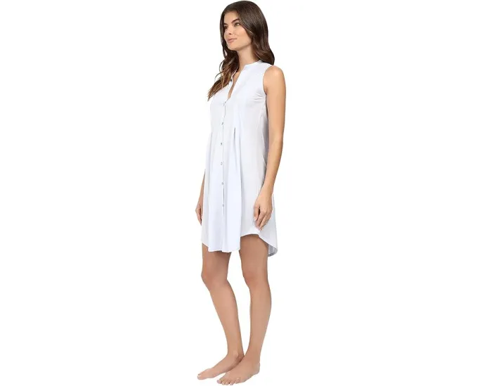 Ночная сорочка Hanro Cotton Deluxe с застежкой на пуговицах из мерсеризованного хлопка