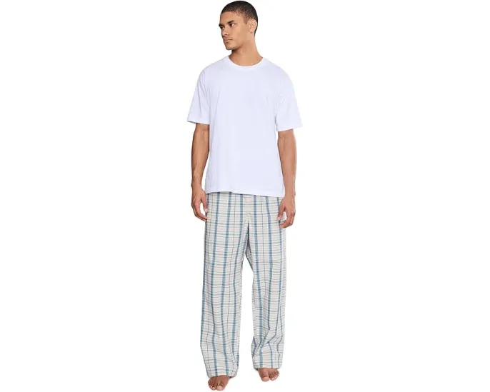 Штаны Calvin Klein Underwear Cotton Poplin для сна с клетчатым принтом