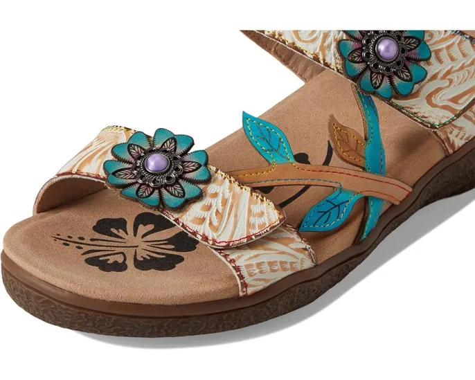 Сандалии Aymee с ручной росписью и стразами на липучках L'Artiste by Spring Step