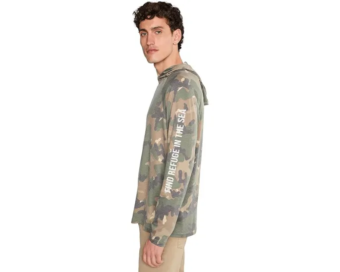 Худи Salty Crew Mariner Lite UV Hood на кнопках с защитой UPF 50+