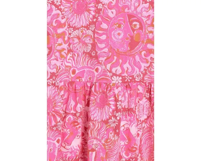 Платье Lilly Pulitzer Mini Dixi для девочек с цветочным принтом