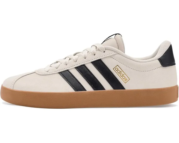Кроссовки Adidas VL Court 3.0 с кожаным верхом и вулканизированной подошвой