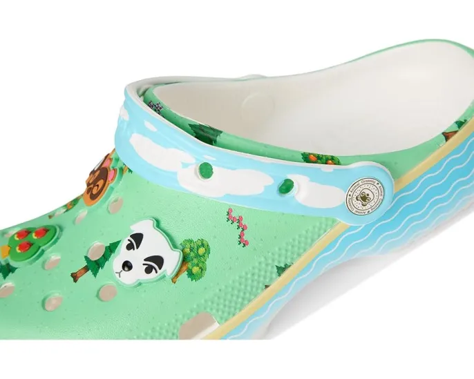 Классические кроксы Crocs Kids Animal Crossing с фигурками персонажей для детей