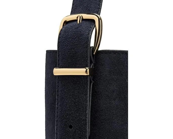 Сумка-ведро из замши Madewell Essential Bucket Tote Juniper Berry