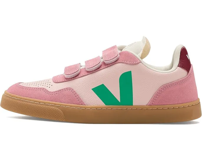 Кроссовки VEJA Kids Small V-90 на липучке с кожаным верхом