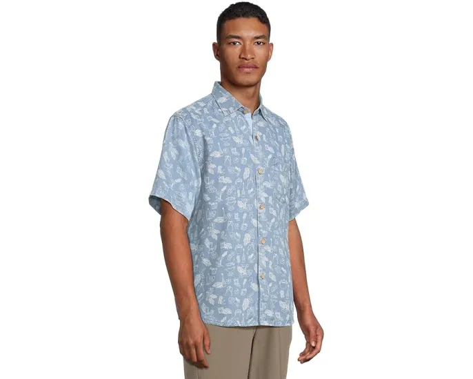 Рубашка Tommy Bahama Cheers & Chillers с короткими рукавами из шамбри