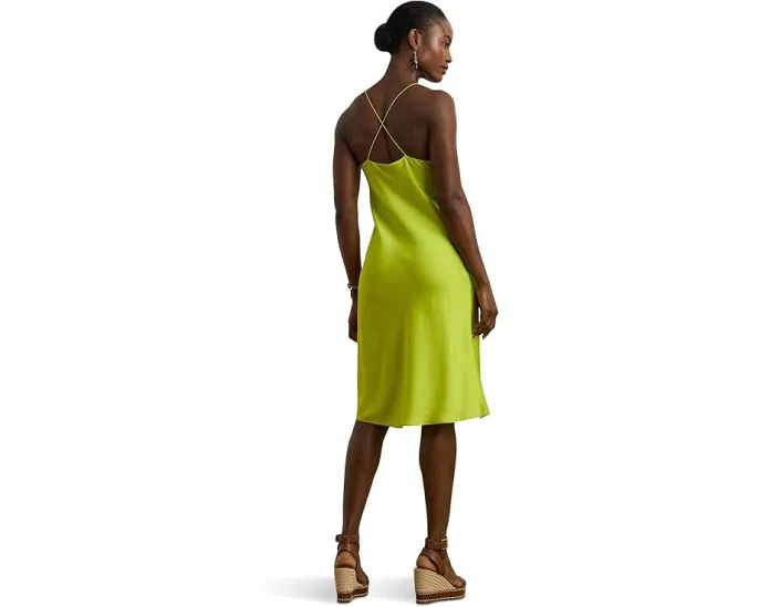 Платье-комбинация Featherweight Charmeuse от Lauren Ralph Lauren с разрезом