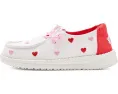 Hey Dude Kids Детские туфли Wendy Embroidered Hearts с вышитыми сердцами на хлопковом верхе
