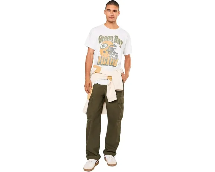 Футболка Junk Food Clothing Green Bay Packers с ретро-шлемом