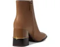 Tory Burch кожаные ботильоны на каблуке 75 мм с боковой молнией