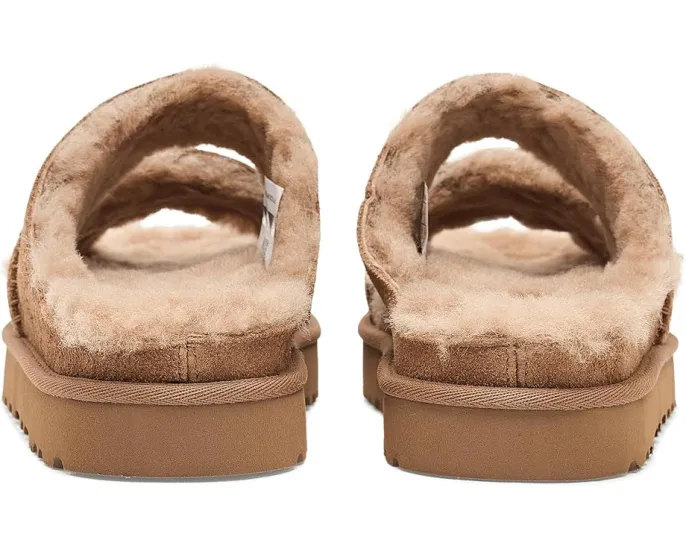 Сандалии UGG Greenport Cross Strap Slide с меховой подкладкой