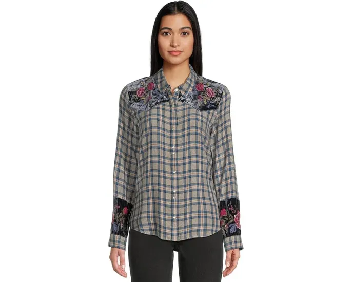 Рубашка в стиле вестерн с пышными рукавами Johnny Was