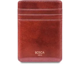 Bosca компактный кошелек для переднего кармана из состаренной кожи с клипсой