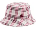 Burberry Kids ведро шляпа с клетчатым узором из хлопка