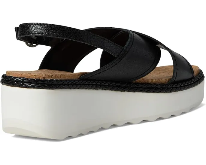 Сандалии Pebina Cross Band Wedge от Lucky Brand с перекрещивающимися ремешками и каблуком-клином