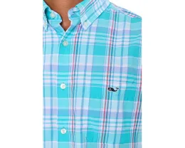 Рубашка с коротким рукавом Bimini Plaid Featherweight Performance от Vineyard Vines