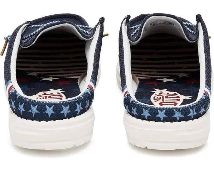 Слипоны Wally Slip Americana от Hey Dude с технологией Flex & Fold