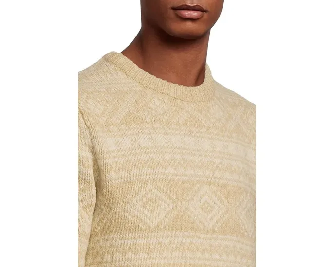 Классический свитер L.L.Bean из рагг-вул с круглой горловиной и узором Fair Isle