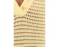 Varley трикотажный топ Callie Knit с V-образным вырезом и пуговицами