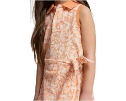 Платье-поло для девочки с ананасовым принтом и имитацией запаха Polo Ralph Lauren Kids
