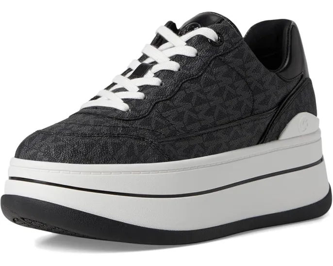 Кроссовки MICHAEL Michael Kors Hayes Lace Up на платформе с металлическим ПВХ верхом