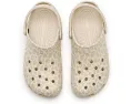 Классические сабо Crocs с сезонным принтом на платформе
