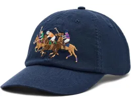 Бейсболка Triple-Pony Twill Ball Cap от Polo Ralph Lauren с вышивкой