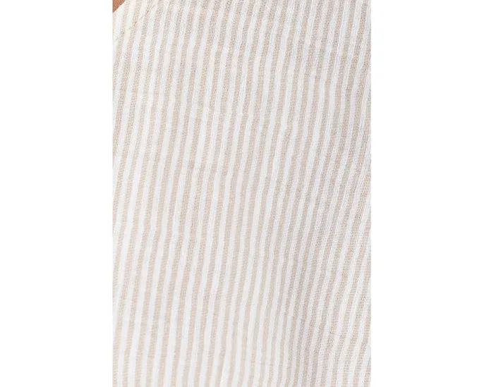 Платье поло с воротником хомут из органического льна Eileen Fisher