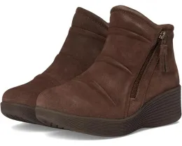 Ботинки SKECHERS Parallel Lite на клиновидном каблуке с кожаным верхом и стелькой Memory Foam