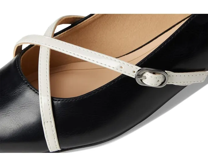 Туфли Camby на устойчивом каблуке с перекрестными ремешками и заостренным носком