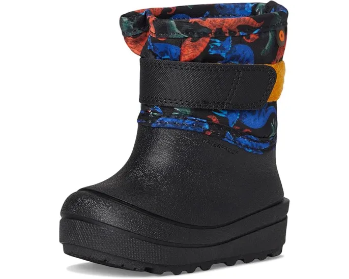 Детские сапоги Bogs Kids Baby Snow Shell с принтом динозавра и подкладкой из флиса