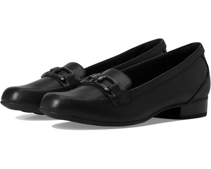 Лоферы Juliet Echo от Clarks из кожи с декором horsebit и каблуком