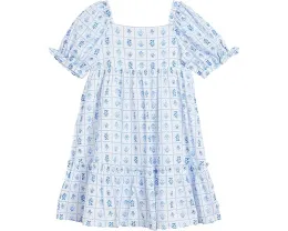 Платье Janie and Jack с плиточным принтом и буфами на рукавах