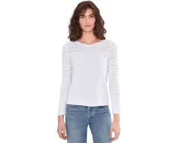 Свитер Placed Pointelle с ажурной вязкой и длинными рукавами NIC+ZOE