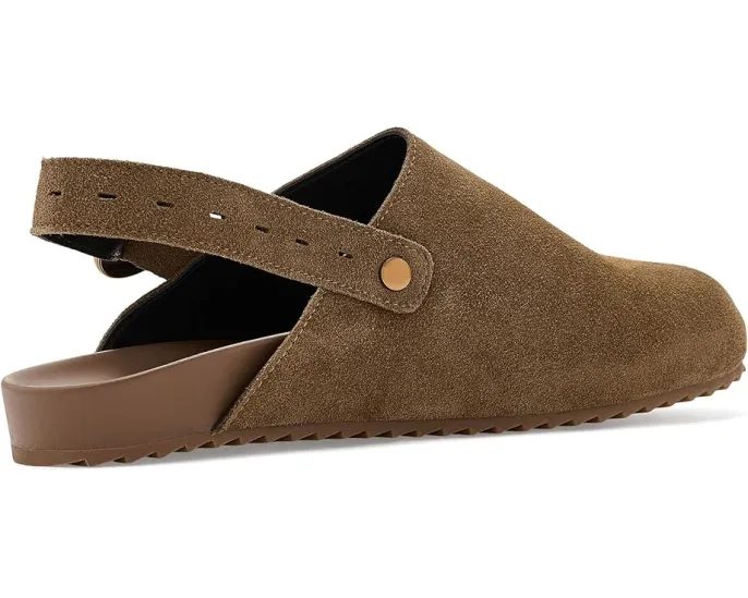 Сабо Toni Suede Clogs от Amie Rafa на танкетке серо-коричневые