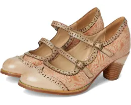 Туфли L'Artiste by Spring Step Gaviria Mary Jane с цветочным тиснением и двойным ремешком