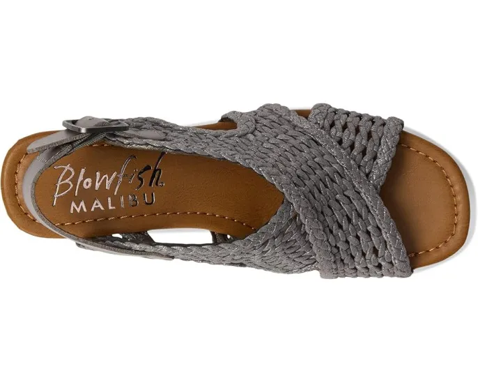 Сандалии Blowfish Malibu Andrea с клиновидным каблуком и плетеным верхом