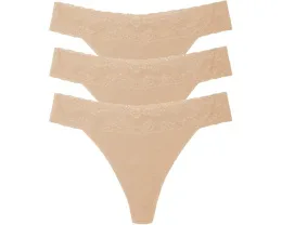 Natori Трусики-стринги Bliss Perfection из хлопка с эффектом стрейч 3 шт