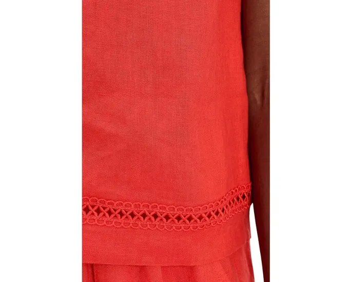Stella Linen Trim Tank