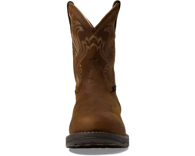Ariat Anthem короткие водонепроницаемые вестерн-ботинки с круглым носком Glazed Brown