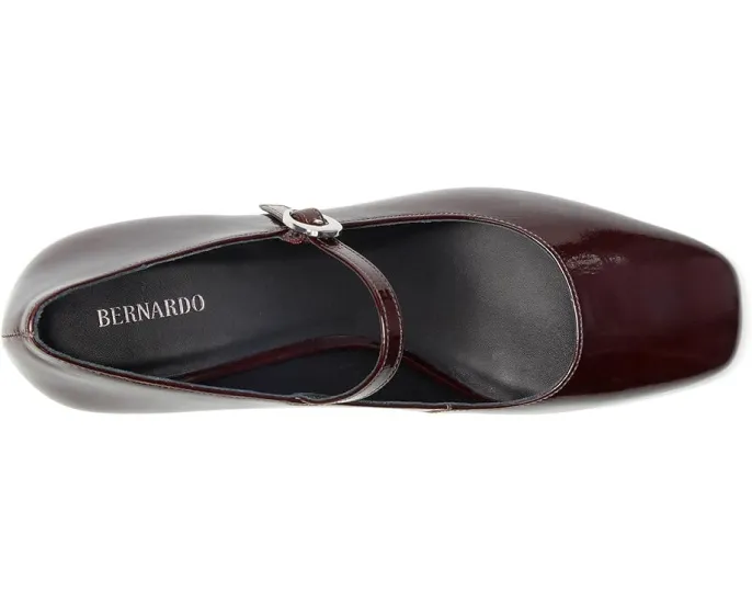 Туфли Bernardo Ancona с квадратным носком и регулируемой пряжкой