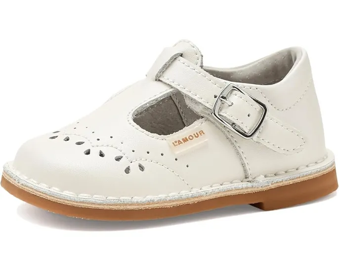 Сандалии L'Amour Shoes Kids Ruthie с перфорацией и застежкой на липучке